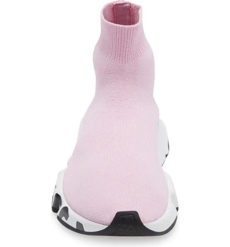 발렌시아가 Balenciaga Mid Speed Sock Sneaker_LIGHT PINK/ WHITE/BLACK