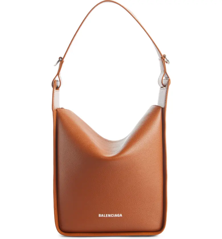 Balenciaga Leather Satchel_CAMEL