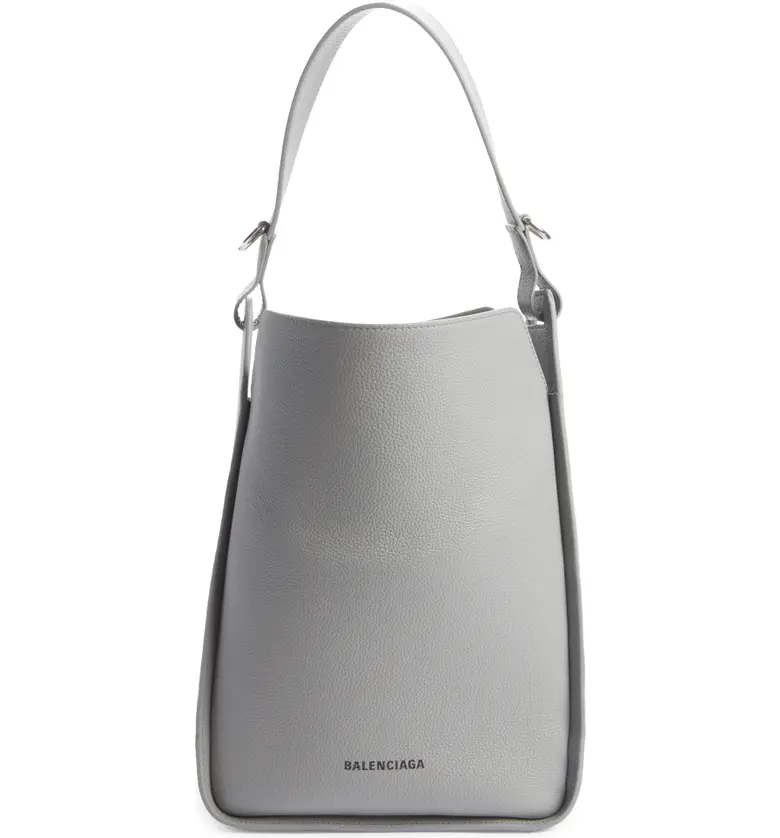 발렌시아가 Balenciaga Leather Satchel_BALENCIAGA GREY