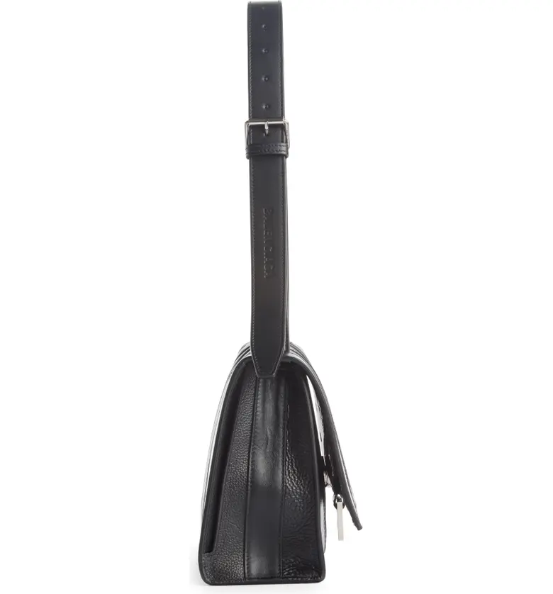 발렌시아가 Balenciaga Multibelt Top Handle Hourglass Leather Shoulder Bag_BLACK