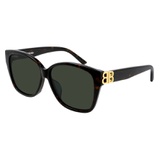 Balenciaga 59mm Square Sunglasses_HAVANA/ GREEN