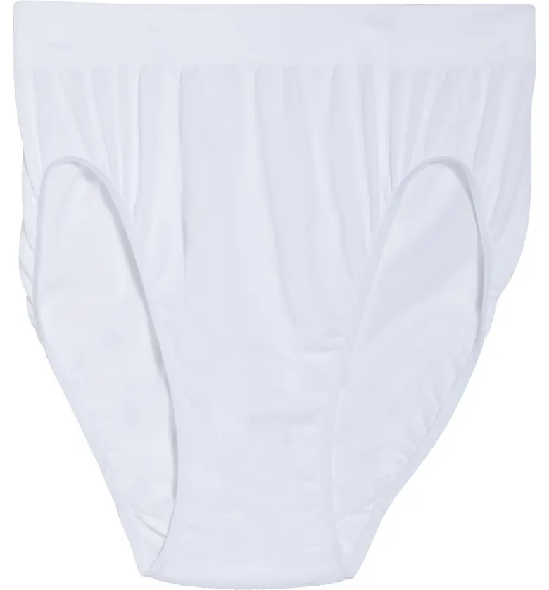  BALI Comfort Revolution High Cut Seamless Briefs_White