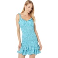 BCBGeneration Smocked Flounce Mini Dress