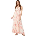 BCBGMAXAZRIA Printed Halter Gown