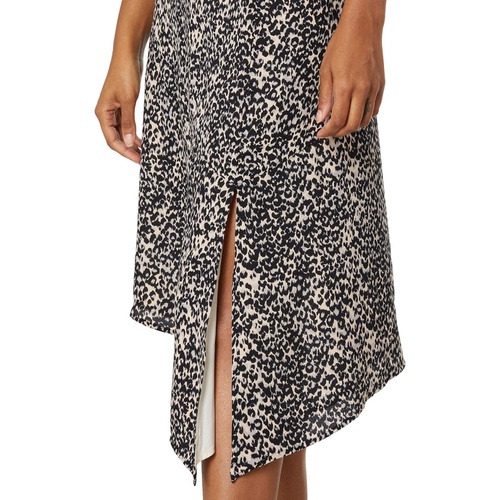 비씨비지 BCBGMAXAZRIA Printed Lightweight Satin Back Crepe Skirt