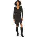 BCBGMAXAZRIA Long Sleeve Rib Jersey Dress