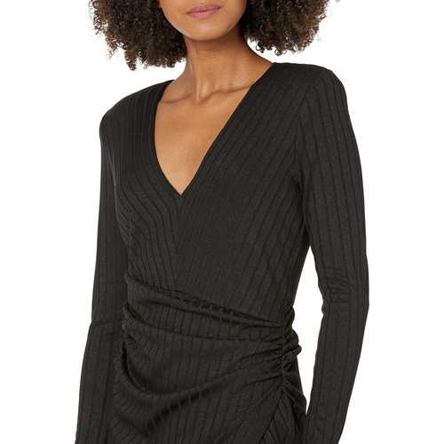 비씨비지 BCBGMAXAZRIA Long Sleeve Rib Jersey Dress