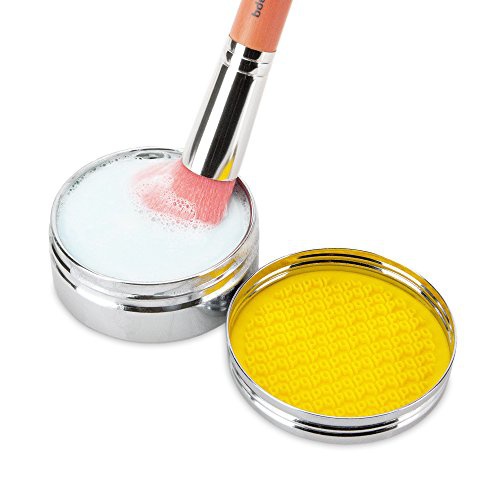  Bdellium Tools Cosmetic Brush Cleanser (Solid Brush Soap) with Cleaning Pad - Ocean Breeze Scent (Blue)