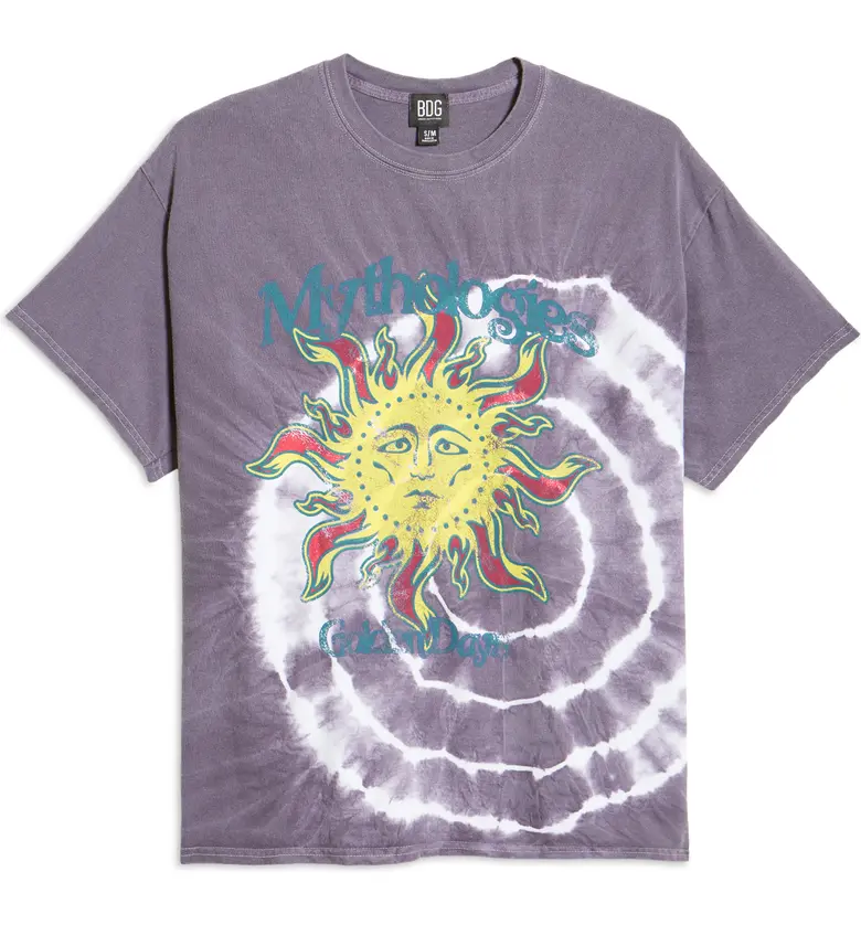 BDG Urban Outfitters Womens Mythologies Cotton Graphic Tee_PURPLE