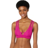 BECCA by Rebecca Virtue Fine Line Rib Elaine Split Strap Halter Bra Top