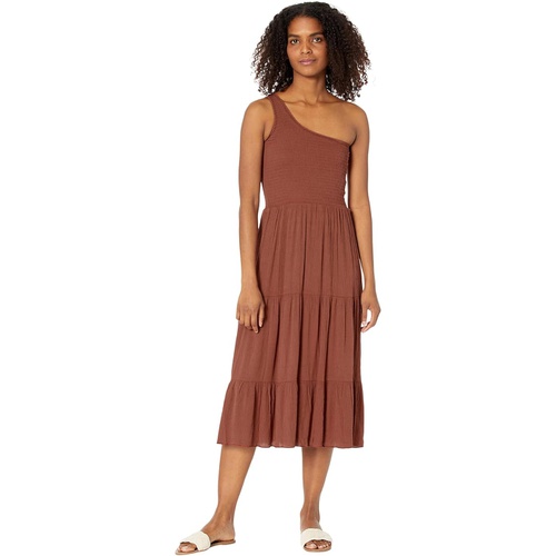  BECCA by Rebecca Virtue Ponza Crinkled Rayon Asymmetrical Dress Cover-Up