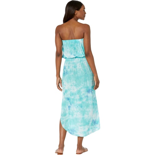  BECCA by Rebecca Virtue Free Bird Tie-Dye Textured Woven Dress Cover-Up