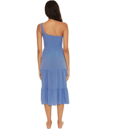  BECCA by Rebecca Virtue Ponza Crinkled Rayon Asymmetrical Dress Cover-Up