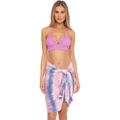 BECCA by Rebecca Virtue Free Bird Tie-Dye Textured Woven Sarong Cover-Up