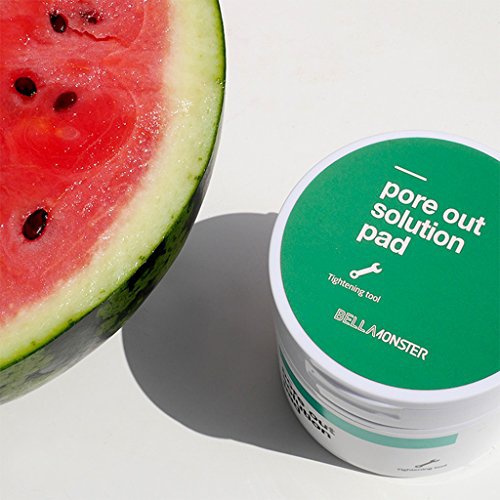  [BELLAMONSTER] Pore Out Solution Pad 155ml 70ea / Watermelon Seed Oil & Xylitol Pore Cleansing Pad, Shrinks Pores with 3D Embossed Pad, Sebum Control Moisturizing & Cooling Care, S