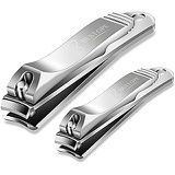 BESTOPE Nail Clipper Set Sharp Fingernail Clippers Toenail Clippers Nail Cutter Stainless Steel Sturdy Nail Trimmer for Men and Women