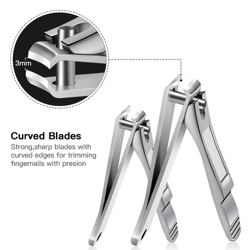  BESTOPE Nail Clipper Set Sharp Fingernail Clippers Toenail Clippers Nail Cutter Stainless Steel Sturdy Nail Trimmer for Men and Women