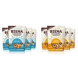 BIENA Chickpea Snacks Variety Pack, Sea Salt and Honey Roasted Combo (4 Bags Each) | Gluten Free, Dairy Free, and Vegetarian | Plant-Based Protein (8 Bags Total)