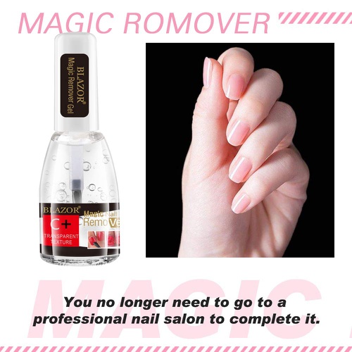  BLAZOR Gel Nail Polish Remover,Quick-Within 3-5 Minutes,Easy - No Need For Foil, Soaking Or Wrapping Nail Polish Remover
