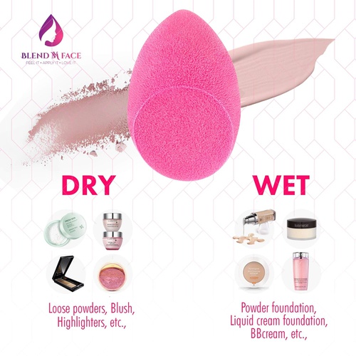  BLEND MY FACE FEEL IT APPLY IT LOVE IT Blend My Face Microfiber Makeup Blenders  Blending Applicators for Powder, Liquids, Concealer, and Foundation  Absorbs less Makeup, Allows for Full Coverage (Original 2 pack)