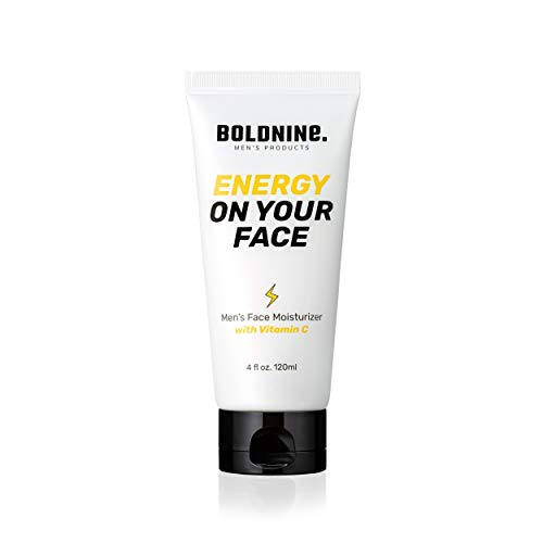  BOLDNINE. MEN'S PRODUCTS Boldnine Vitamin C Face Moisturizer for Men - 4oz | Anti Aging, Super Hydration | Suitable for Dry & Sensitive Skin, Natural Ingredients