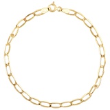 Bony Levy 14K Gold Flat Oval Chain Link Bracelet_YELLOW GOLD