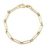 Bony Levy Linked Chain Bracelet_YELLOW GOLD