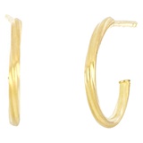 Bony Levy 14K Gold Small Twisted Hoop Earrings_YELLOW Gold
