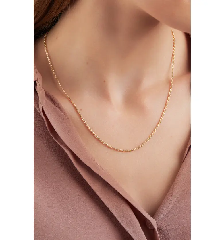  Bony Levy 14K Gold Rope Chain Necklace_14K YELLOW GOLD