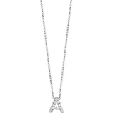 Bony Levy 18k Gold Pave Diamond Initial Pendant Necklace_WHITE GOLD - A