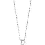 Bony Levy 18k Gold Pave Diamond Initial Pendant Necklace_WHITE GOLD - D