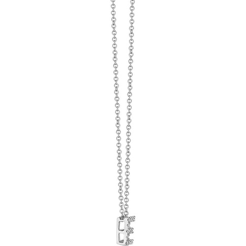  Bony Levy 18k Gold Pave Diamond Initial Pendant Necklace_WHITE GOLD - E