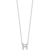 Bony Levy 18k Gold Pave Diamond Initial Pendant Necklace_WHITE GOLD - H