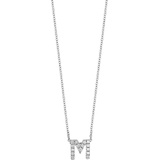Bony Levy 18k Gold Pave Diamond Initial Pendant Necklace_WHITE GOLD - M