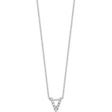 Bony Levy 18k Gold Pave Diamond Initial Pendant Necklace_WHITE GOLD - V