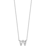 Bony Levy 18k Gold Pave Diamond Initial Pendant Necklace_WHITE GOLD - W