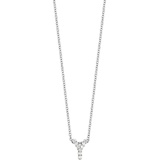 Bony Levy 18k Gold Pave Diamond Initial Pendant Necklace_WHITE GOLD - Y
