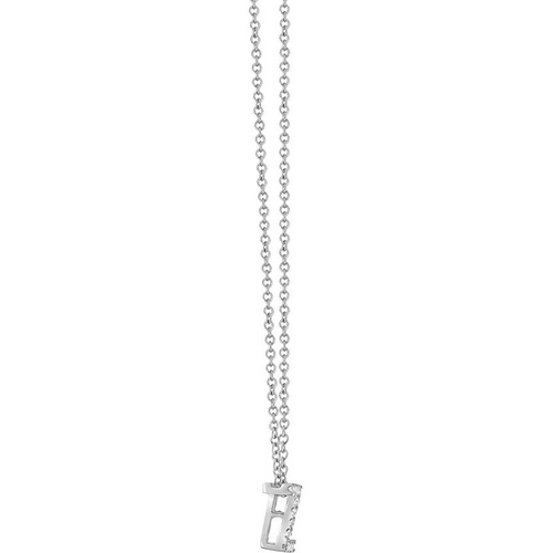  Bony Levy 18k Gold Pave Diamond Initial Pendant Necklace_WHITE GOLD - Z