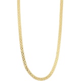 Bony Levy 14K Gold Triple Row Flat Chain Link Necklace_14K YELLOW GOLD