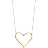 Bony Levy Large 14K Gold Open Heart Pendant Necklace_YELLOW GOLD