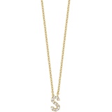 Bony Levy 18k Gold Pave Diamond Initial Pendant Necklace_YELLOW GOLD - S