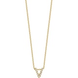 Bony Levy 18k Gold Pave Diamond Initial Pendant Necklace_YELLOW GOLD - V