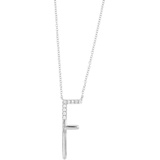 Bony Levy Diamond Initial Pendant Necklace_WHITE GOLD-F