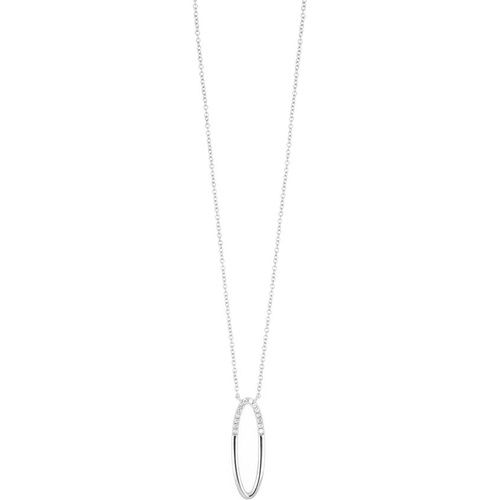  Bony Levy Diamond Initial Pendant Necklace_WHITE GOLD-O