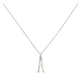 Bony Levy Diamond Initial Pendant Necklace_WHITE GOLD-A