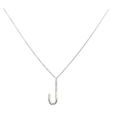 Bony Levy Diamond Initial Pendant Necklace_WHITE GOLD-J