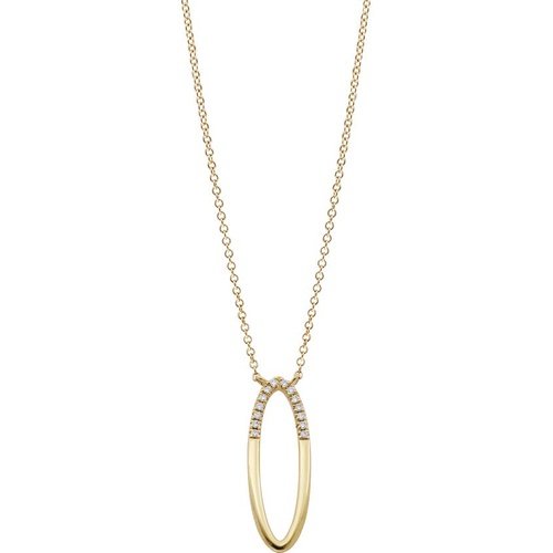  Bony Levy Diamond Initial Pendant Necklace_YELLOW GOLD-O