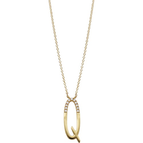  Bony Levy Diamond Initial Pendant Necklace_YELLOW GOLD-Q