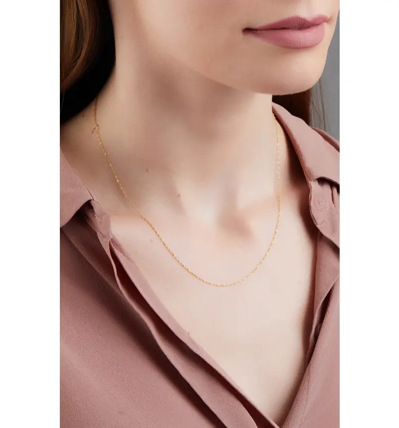  Bony Levy 14k Gold Twisted Chain Necklace_14KY