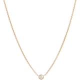 Bony Levy Petite Bezel Diamond Solitaire Necklace_YELLOW GOLD/ DIAMOND